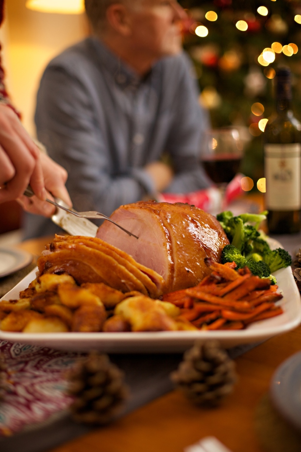 The Nosh Family Christmas Dinner: Sticky Honey Glazed Ham with Ben's Perfect Roast Potatoes ...